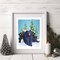 ART PRINT- TIME FOR A NAP - A Whimsical Drawing of a Black Bear Family - Art for the Winter Season - Brighten Any Room for the Holidays product 3